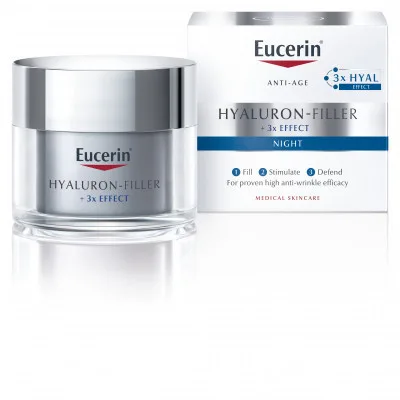 Eucerin Hyaluron-Filler + 3x Effect Noční pleťový krém 50 ml