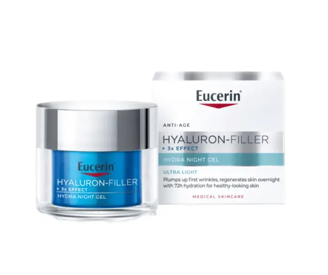 Eucerin HYALURON-FILLER+3xEFFECT noční gel 50ml