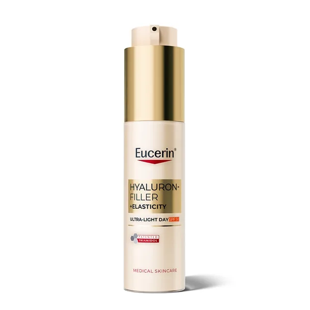 EUCERIN Hyaluron-filler elasticity ultra lehký denní krém SPF50 50 ml