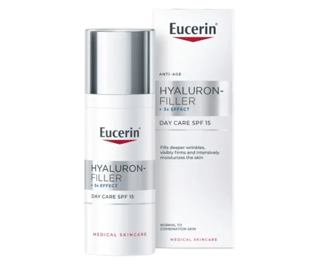 Eucerin Hyaluron Hyaluron Filler + 3x Effect krém pro normální a smíšenou pleť 50 ml