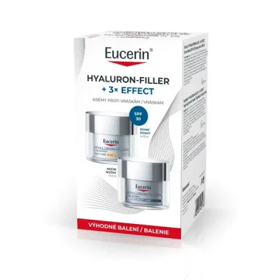 Eucerin HyaluronFiller+3xEffect denní krém SPF30 50 ml + noční krém 50 ml