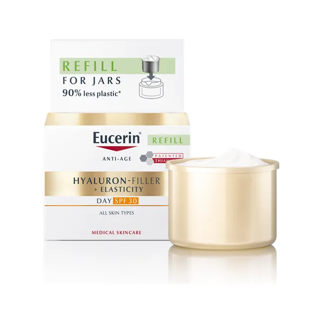 Eucerin Náhradní náplň pro denní krém proti stárnutí pleti SPF 30 Hyaluron-Filler+Elasticity (Day Cream Refill) 50 ml