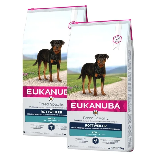 EUKANUBA Adult Breed Specific Rottweiler 2 x 12 kg