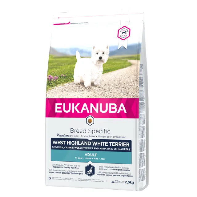 EUKANUBA Adult Breed Specific West Highland Terrier Chicken 2.5 kg