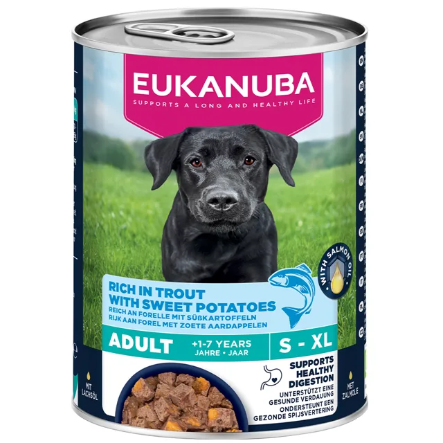 Eukanuba Adult Rich in Trout with Sweet Potatoes - výhodné balení: 12 x 400 g