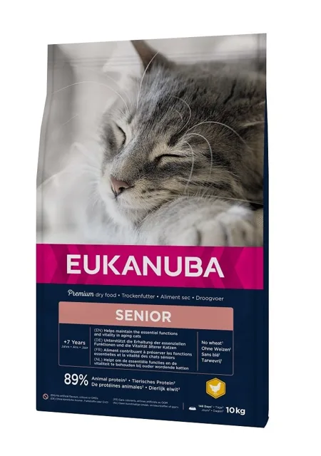 EUKANUBA Cat Senior All Breeds Top Condition Chicken &amp; Liver 10 kg
