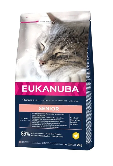 EUKANUBA Cat Senior All Breeds Top Condition Chicken &amp; Liver 2 kg