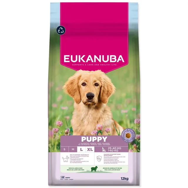 Eukanuba Krmivo Puppy Large rich in lamb 12kg
