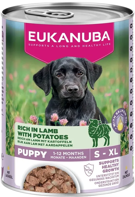 EUKANUBA Life Care Puppy Rich in Lamb 400 g paštika pro štěňata bohatá na jehněčí a brambory