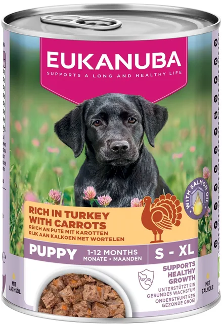 EUKANUBA Life Care Puppy Rich in Turkey 400 g paštika pro štěňata bohatá na krůtu a mrkev