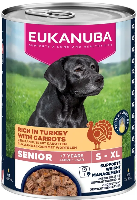 EUKANUBA Life Care Senior Rich in Turkey 400 g paštika pro starší psy bohatá na krůtu a mrkev