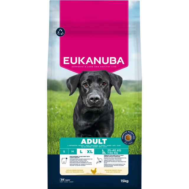 Eukanuba Premium Nutrition Adult Large & Giant Breed Chicken - výhodné balení: 2 x 3 kg