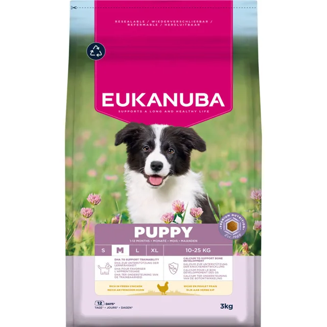 Eukanuba Premium Nutrition Puppy Medium Breed Chicken - 15 kg