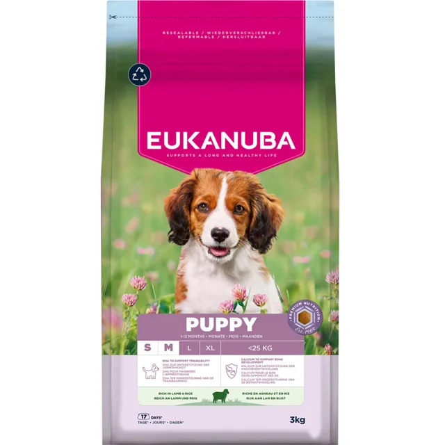 Eukanuba Premium Nutrition Puppy Small & Medium Breed Lamb & Rice - 12 kg
