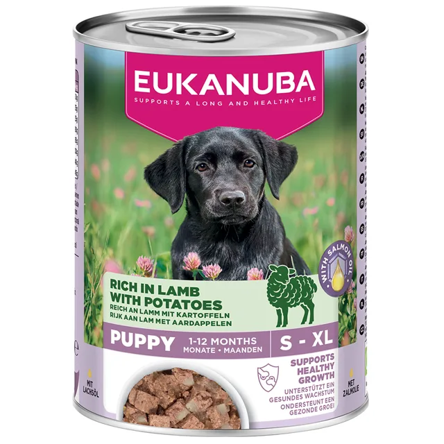 Eukanuba Puppy Rich in Lamb with Potatoes - výhodné balení: 48 x 400 g