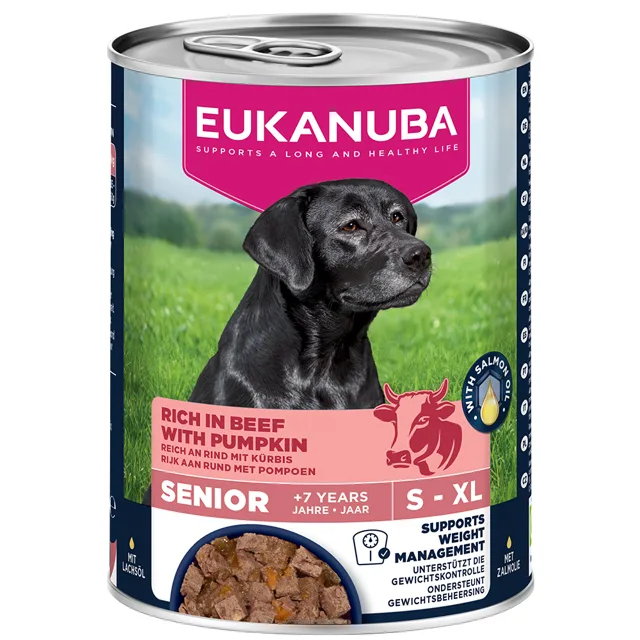 Eukanuba Senior Rich in Beef with Pumpkin - výhodné balení: 24 x 400 g