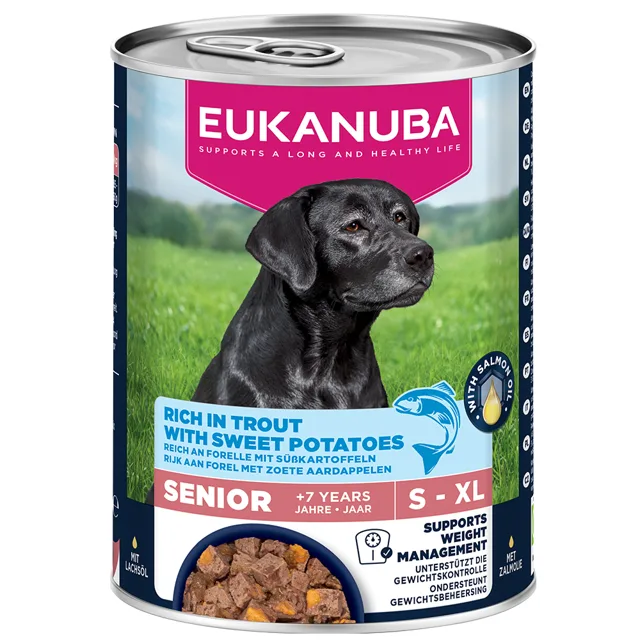 Eukanuba Senior Rich in Trout with Sweet Potatoes - 6 x 400 g