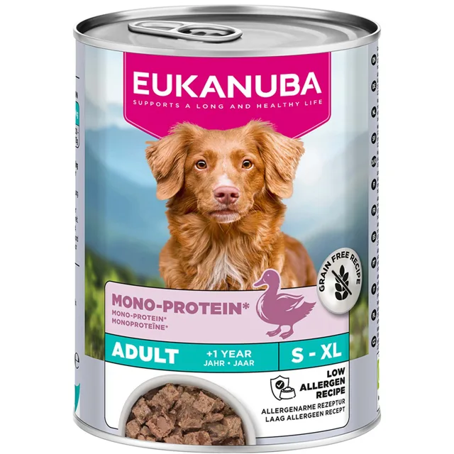 Eukanuba Special Care Adult Mono-Protein s kachnou - výhodné balení: 24 x 400 g