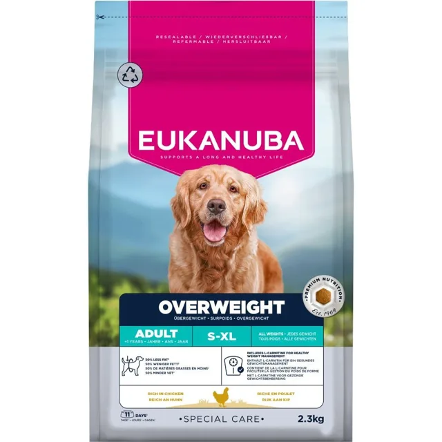 EUKANUBA Special Care Adult Overweight 2,3 kg krmivo pro dospělé psy s nadváhou