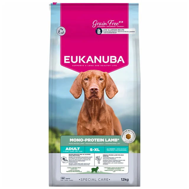 Eukanuba Special Care Mono-Protein Adult jehněčí - Výhodné balení: 2 x 2,3 kg