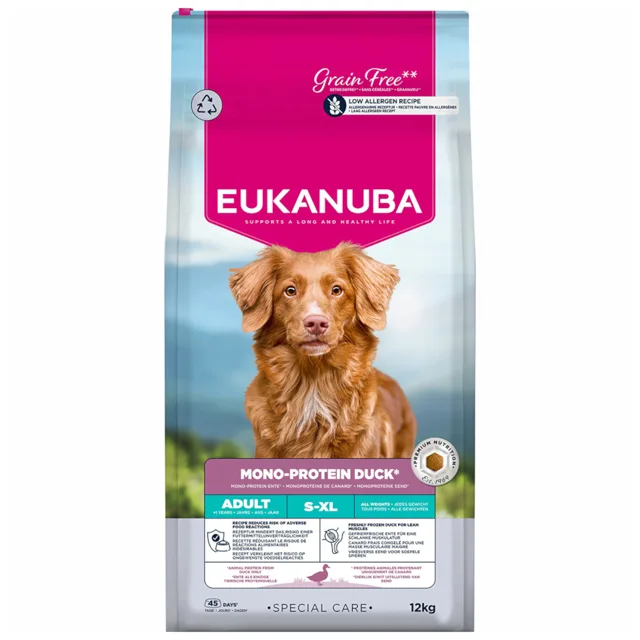 Eukanuba Special Care Mono-Protein Adult s kachnou - výhodné balení: 2 x 2,3 kg