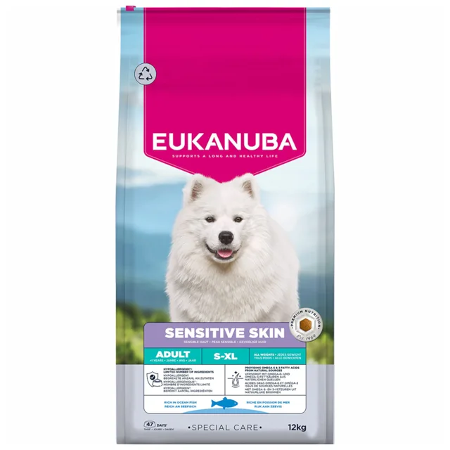 Eukanuba Special Care Sensitive Skin Adult - výhodné balení: 2 x 2,3 kg