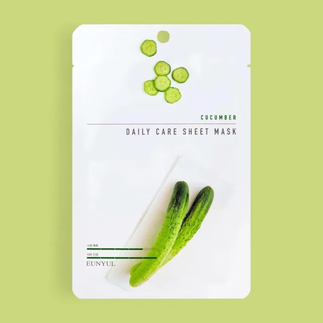 EUNYUL - Daily Care Mask Sheet - Plátýnková maska okurka - 22 ml