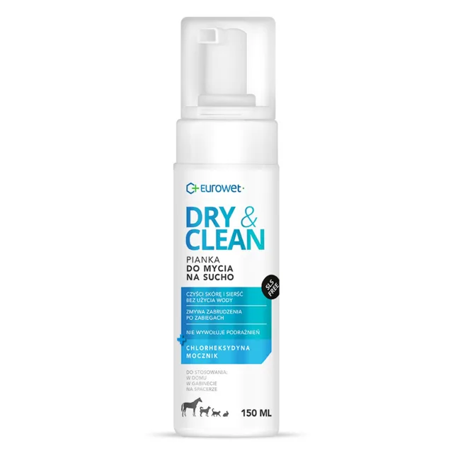 EUROWET Dry&amp;Clean 150 ml pěna na suché mytí pro zvířata