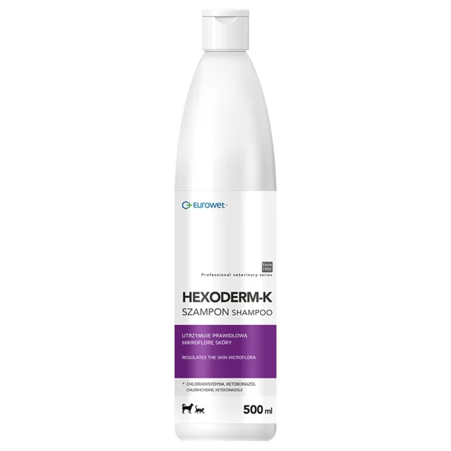 EUROWET Hexoderm-K 500 ml dermatologický šampon pro psy a kočky