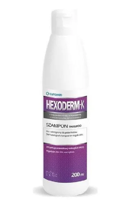 EUROWET Hexoderm-K šampon pro psy/kočky 200 ml