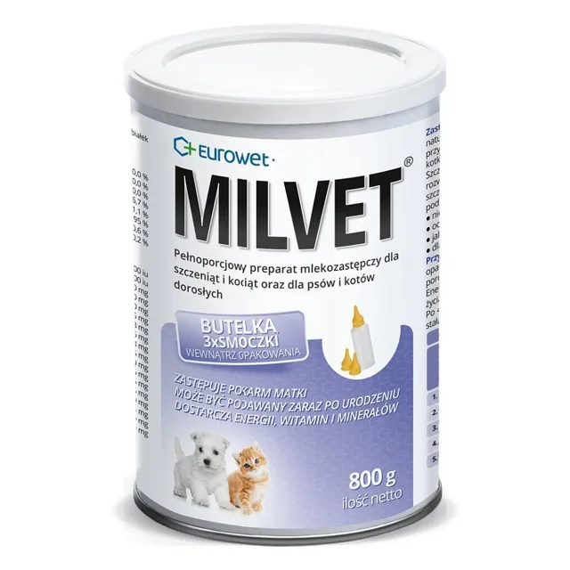 EUROWET Milvet mléčná náhražka pro štěňata 800 g