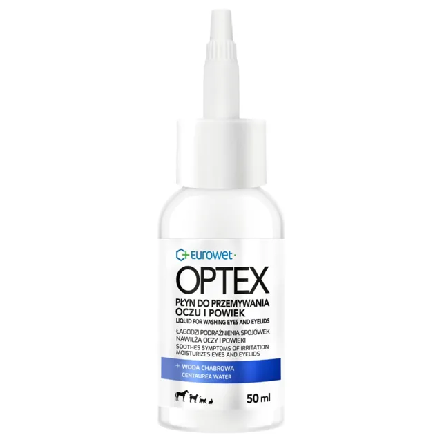 EUROWET Optex 50 ml oční výplach pro psy a kočky