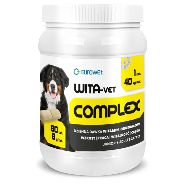 EUROWET Wita-Vet Complex 8G 80 tab. vitamíny a minerály pro psy