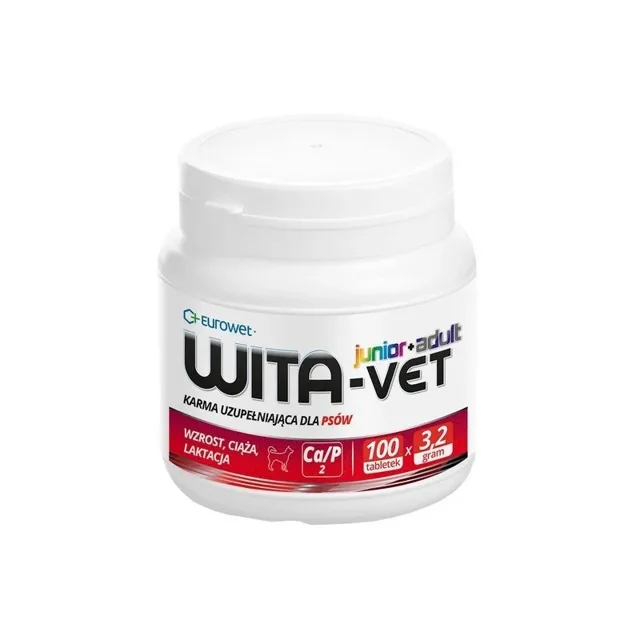 EUROWET Wita-vet Junior+Adult CA/P=2 3,2g minerální látky pro psy
