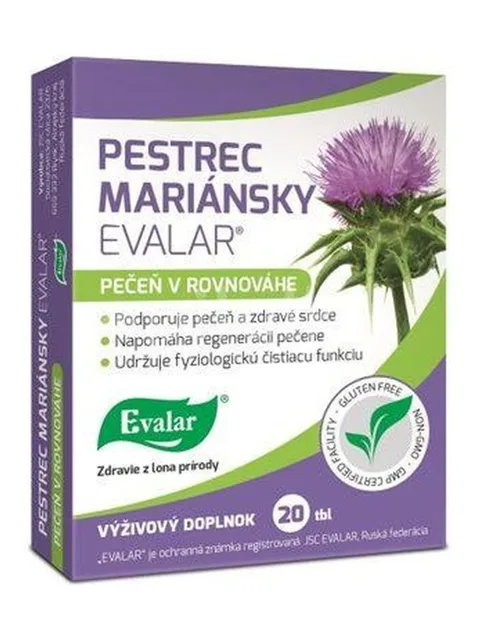 Evalar Extrakt z ostropestřce mariánského 20 tab
