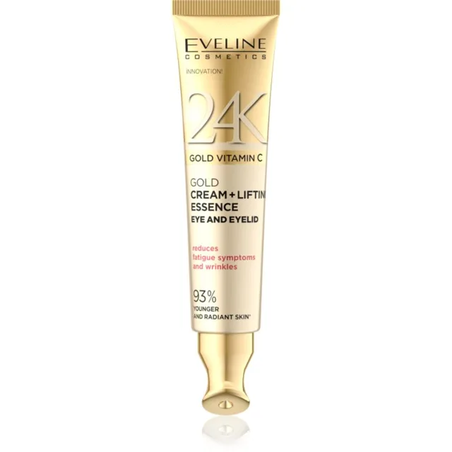 Eveline Cosmetics 24k Gold & Caviar 24K Gold Vitamin C vypínací krém na oční okolí 15 ml