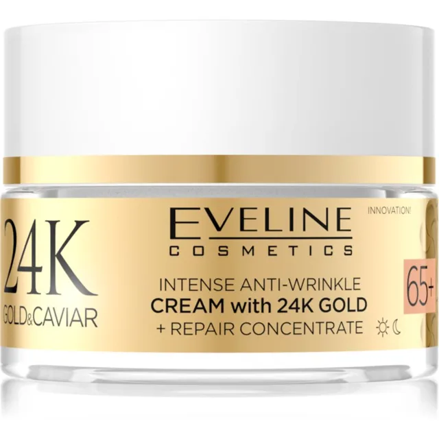 Eveline Cosmetics 24k Gold & Caviar Cream with 24K Gold krém proti vráskám 65 + 50 ml