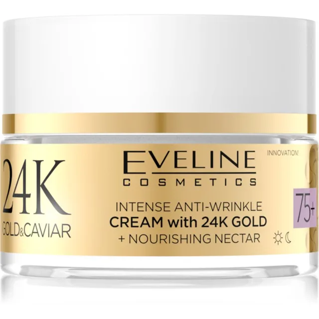 Eveline Cosmetics 24k Gold & Caviar Cream with 24K Gold krém proti vráskám 75+ 50 ml