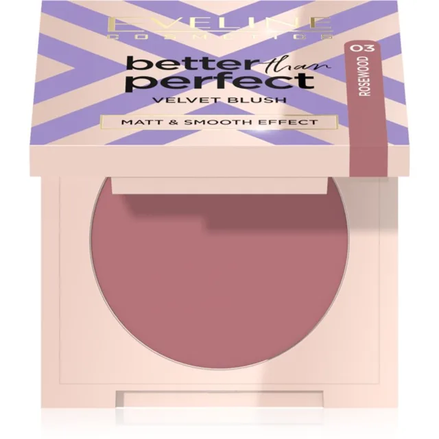 Eveline Cosmetics Better than Perfect Velvet Blush tvářenka s matným efektem odstín 03 Rosewood 1 ks