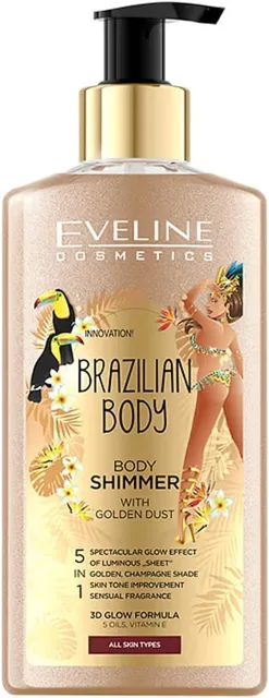 Eveline Cosmetics Brazilian Body Shimmer, 150 ml (poškozený aplikátor)