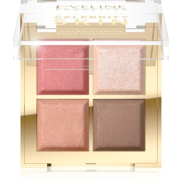 Eveline Cosmetics Celebrity Skin konturovací paletka 4 v 1 16 g