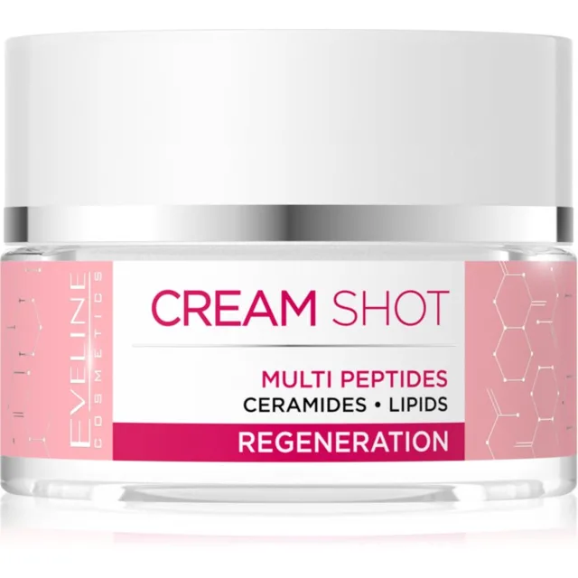 Eveline Cosmetics Cream Shot Multi Peptides regenerační krém proti příznakům stárnutí 50 ml