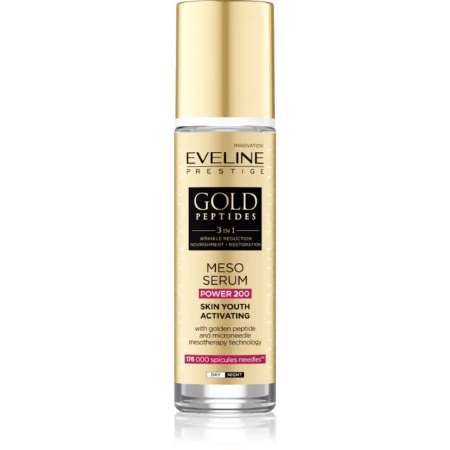 Eveline Cosmetics Gold Peptides 3 in 1 aktivační sérum pro mladistvý vzhled 30 ml