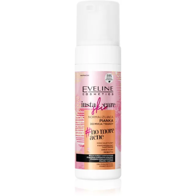 Eveline Cosmetics Insta Skin Care no more acne čisticí pěna na obličej 150 ml