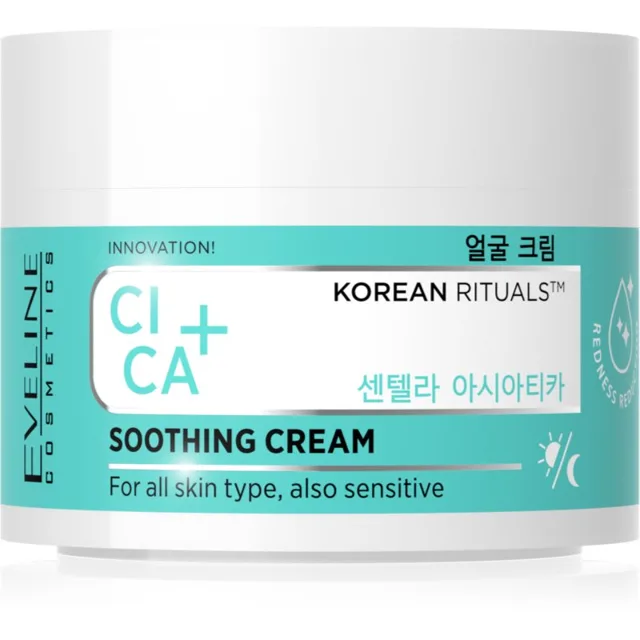 Eveline Cosmetics Korean Rituals CICA + zklidňující krém na obličej 50 ml