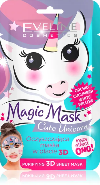 Eveline Cosmetics Magic Mask Cute Unicorn 3D, EXP. 09/2026
