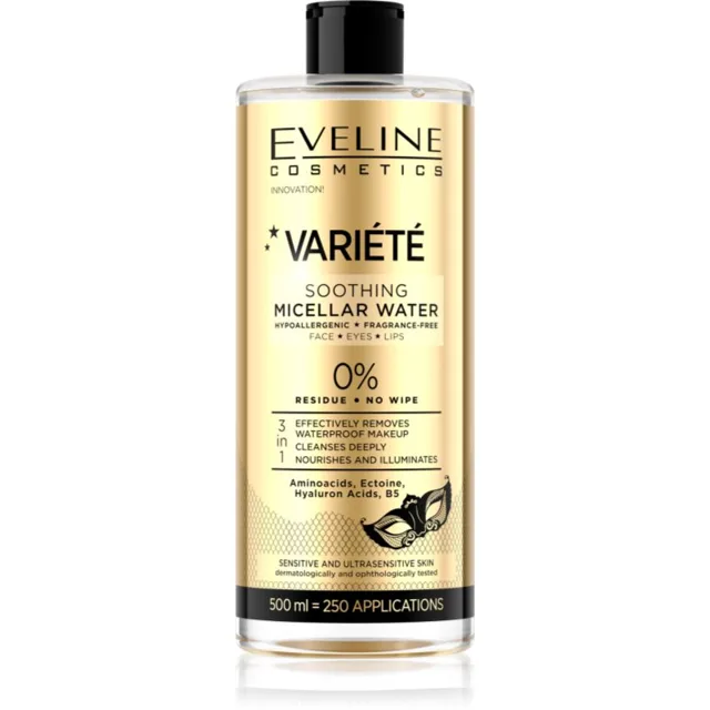 Eveline Cosmetics Variété Sensitive Micellar Water micelární voda pro zklidnění 500 ml