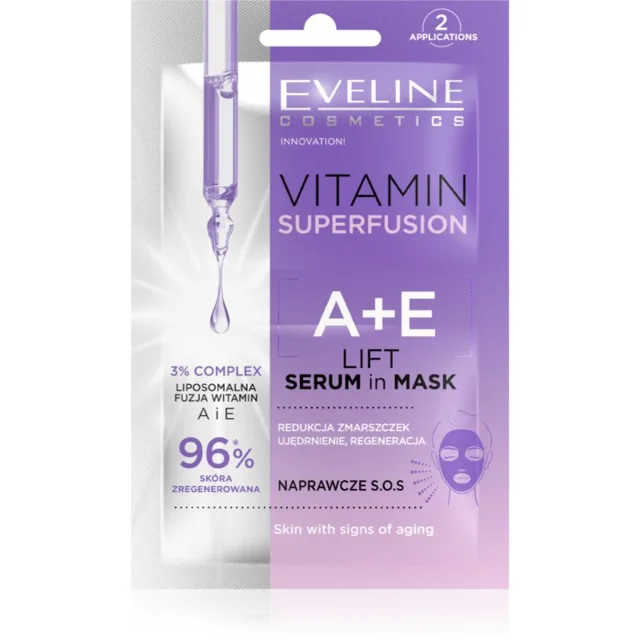 Eveline Cosmetics Vitamin Superfusion zpevňující pleťová maska 2x5 ml