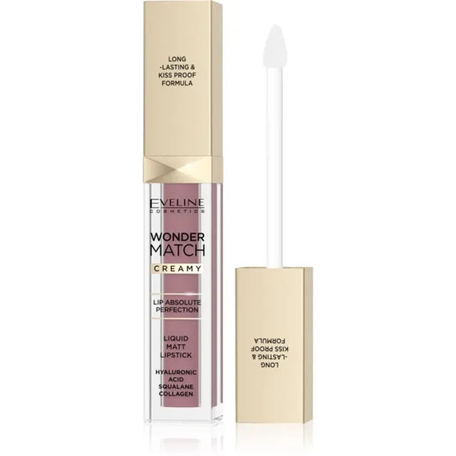 Eveline Cosmetics Wonder Match Creamy matná tekutá rtěnka odstín 04 Caramel 6.8 ml