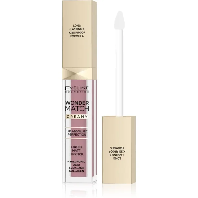 Eveline Cosmetics Wonder Match Creamy matná tekutá rtěnka odstín 11 Milky Nude 6.8 ml